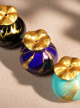 国潮大漆漂漆工艺钱袋福袋小摆饰文玩挂饰中式摆件工艺品潮玩小件