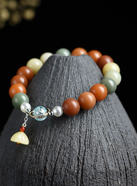 多宝菩提子天然阴皮白玉菩提根