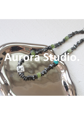 新国风独特天然石串珠项链