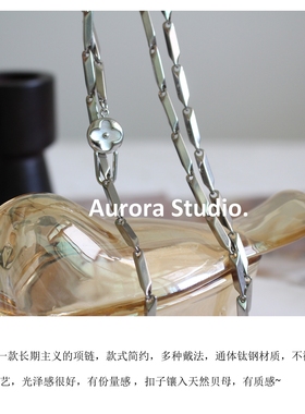 长期主义不褪色钛钢长项链