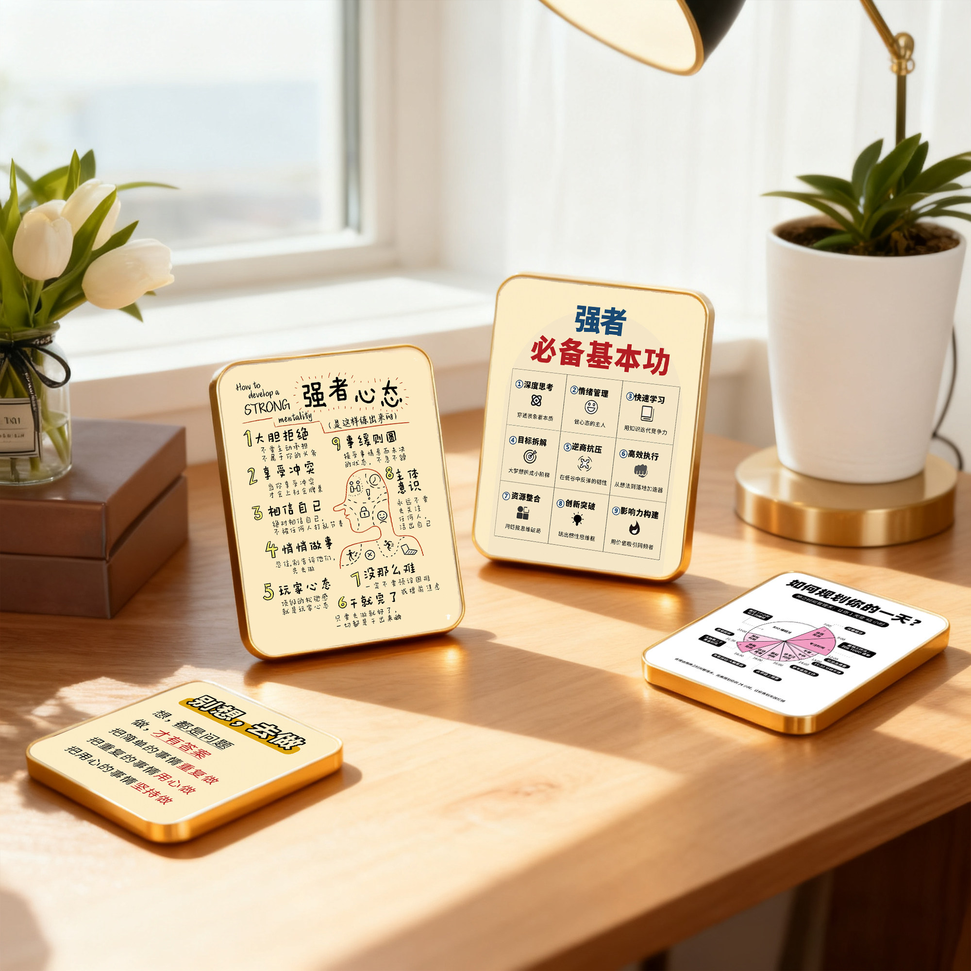 执行力学生书桌激励志摆台画办公室装饰摆件打工人工位高级感摆件,淘宝优惠券,粉丝福利购,淘宝优惠卷