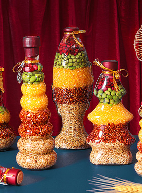 新房乔迁之喜五谷丰登摆件