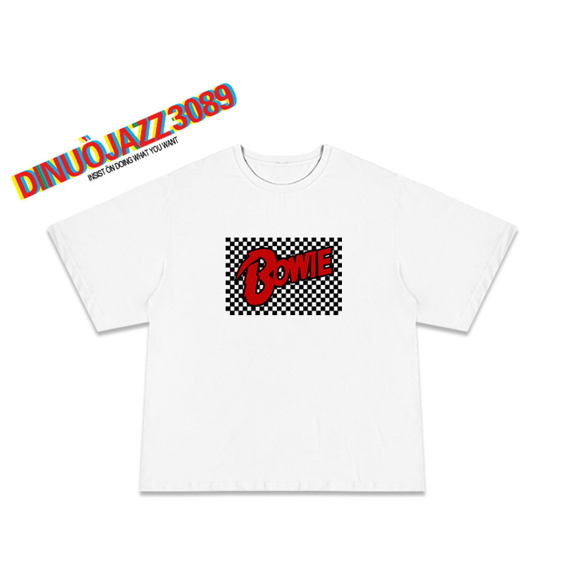 华丽摇滚宗师david bowie宽松t恤 迪诺爵士T恤