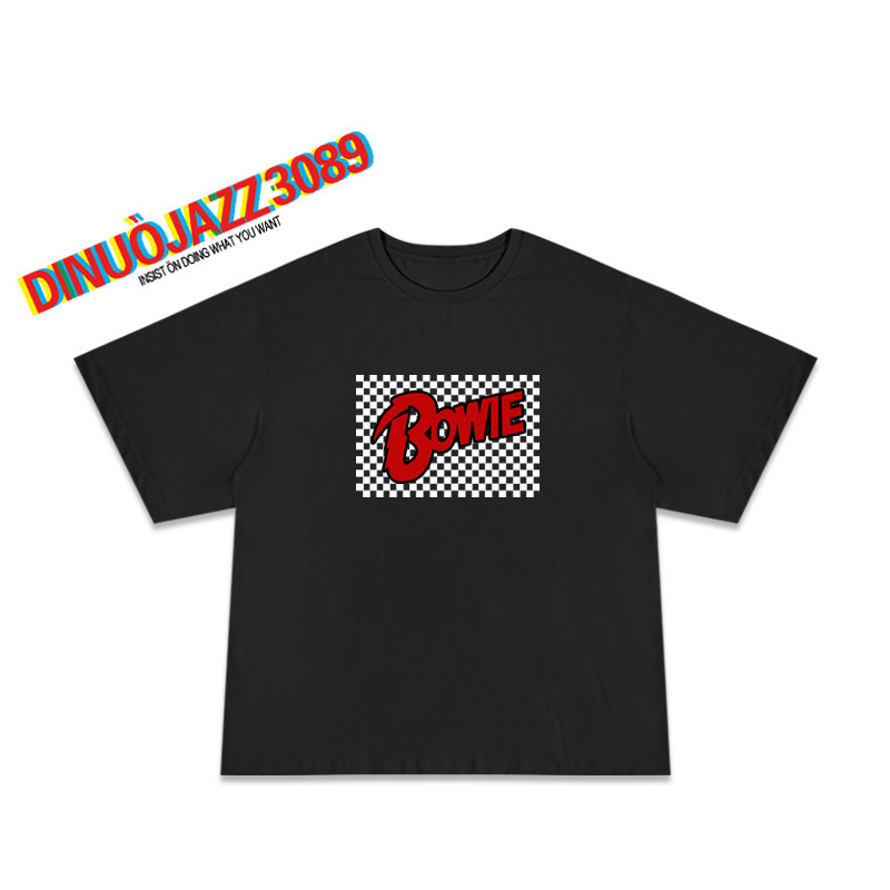 华丽摇滚宗师david bowie宽松t恤 迪诺爵士T恤