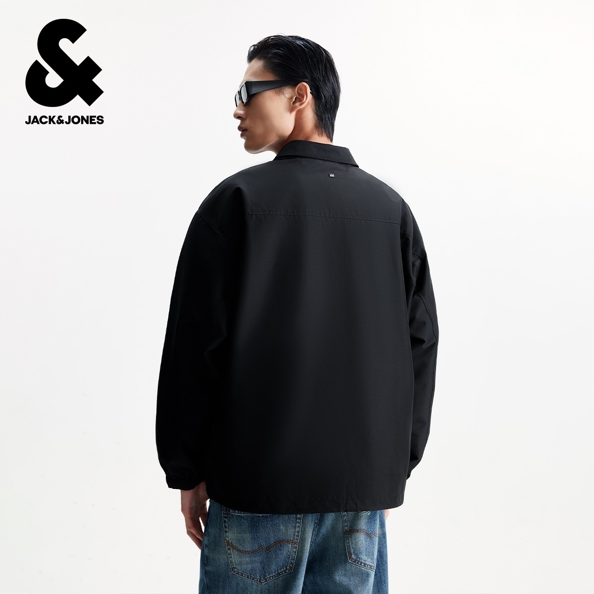 杰克琼斯BSQ联名款冬新款男装皇冠图案休闲宽松翻领夹克外套,淘宝优惠券,粉丝福利购,淘宝优惠卷