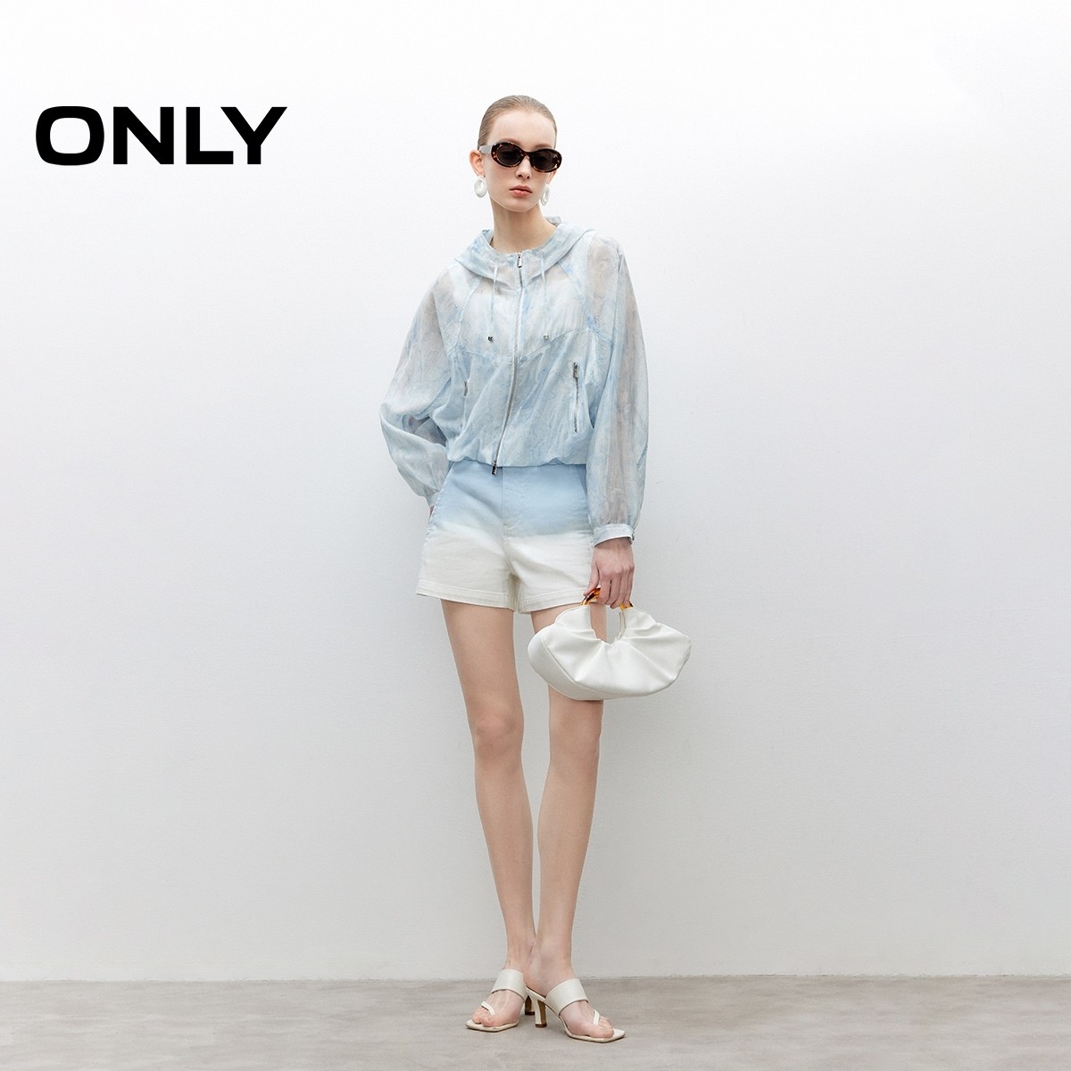 ONLY2025冬新款清凉百搭晕染印花宽松连帽短款外套女|125336030,淘宝优惠券,粉丝福利购,淘宝优惠卷