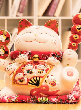 正品招财宝猫饰10礼寸大招财宝猫陶品瓷日储蓄罐店开本业创意品