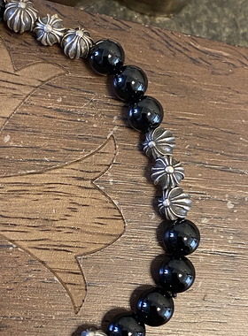 复古潮牌6mm手串球925纯银