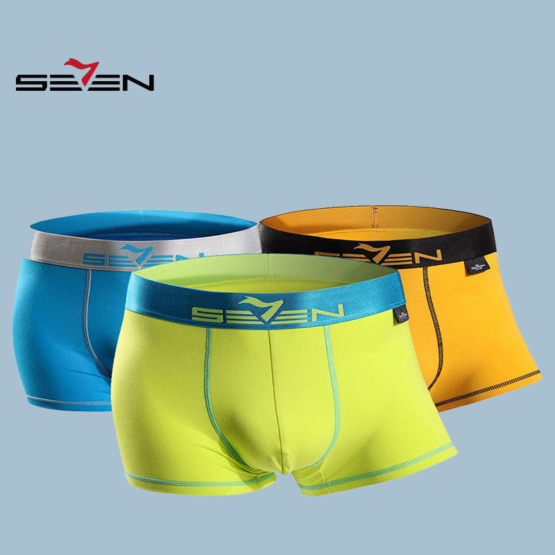 柒牌男装男士纯棉内裤透气四角短裤平角全棉抗菌宽松裤衩三件装,淘宝优惠券,粉丝福利购,淘宝优惠卷