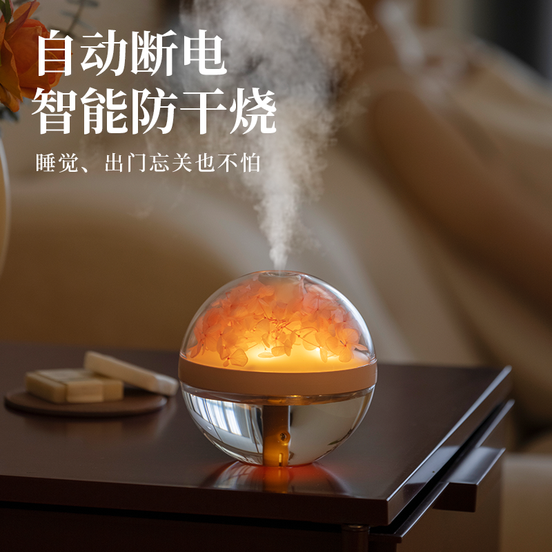 生日礼物女生送女友朋友闺蜜实用的高级感永生花加湿器毕业教师节