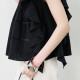 NEELLY Nali Shopping Mall's new summer style franced sleeveless babydoll shirt for women, loose skin-friendly.
