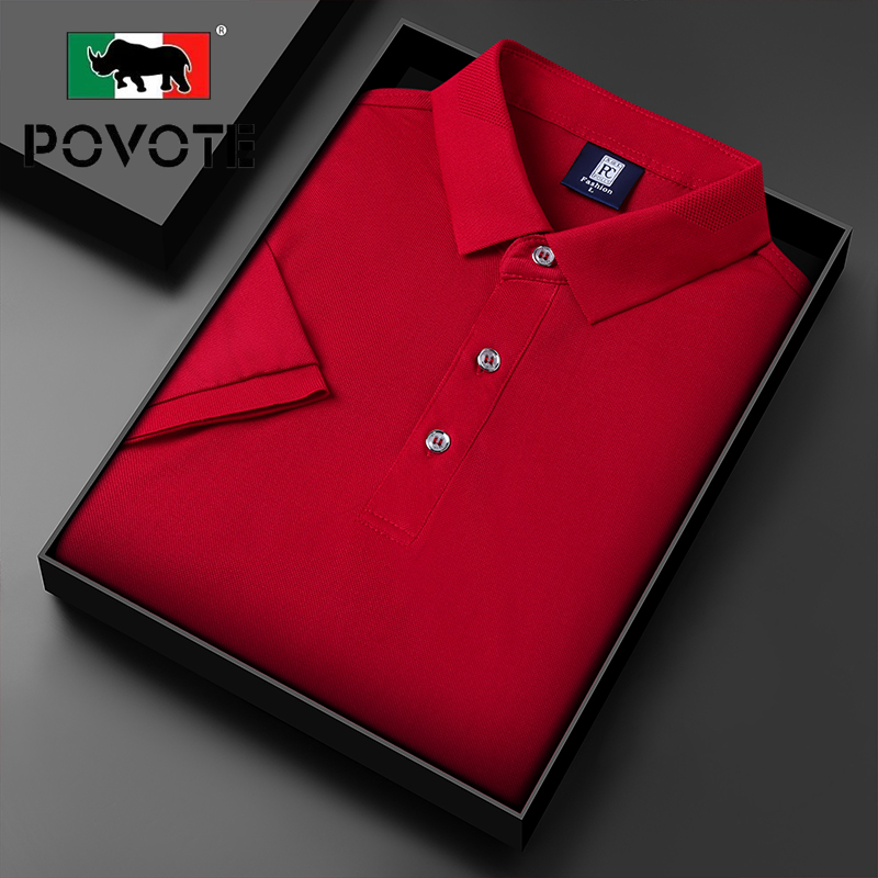 父亲节保威特冰丝升级polo衫39.9元，保威特·犀牛男士夏装polo衫上衣-第5张图片-提都小院
