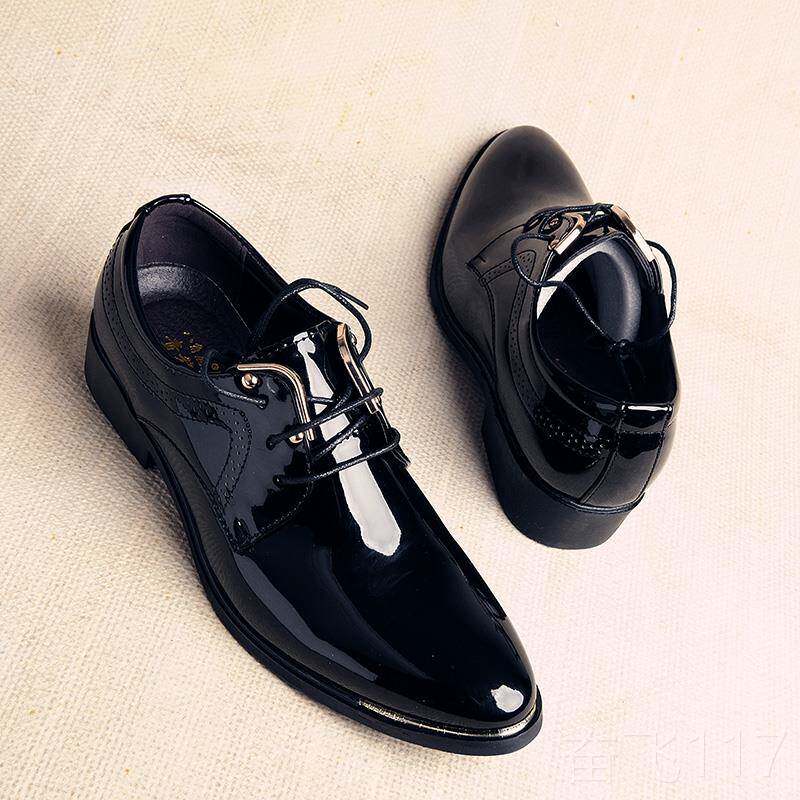正品春男英士皮鞋男韩版商务尖头亮皮鞋伦休季闲鞋新郎婚鞋结子男 - 图2