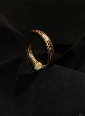 正品西藏天生然情鸡血藤藤金丝手镯国风简约民族男女学侣百搭