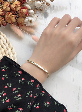 日韩ins风小众设计一字可调节手链女学生简约百搭闺蜜手串A133