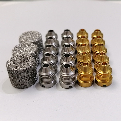 PA泡沫喷壶喷芯喷嘴发泡滤芯配件纯铜不锈钢洗车高压泡沫喷壶扇形 - 图0