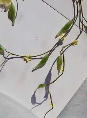 原创 熙春 迎春花琉璃簪花重工藤蔓古风发饰发夹汉服配饰