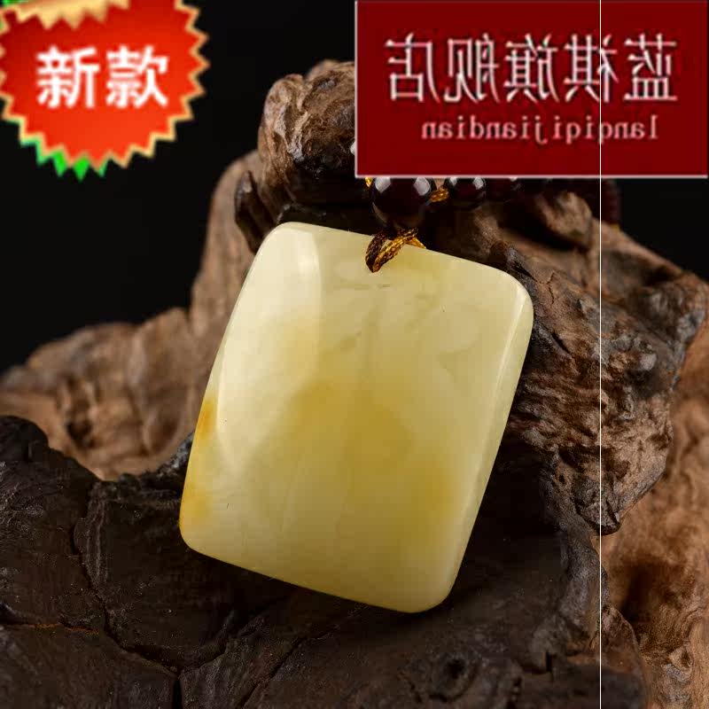 新款蜜蜡水滴吊坠鸡油黄老蜜毛衣链 紫尚轩项坠/吊坠