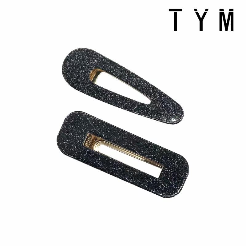 新款日系少女星空闪粉bling bb边夹 紫尚轩发饰