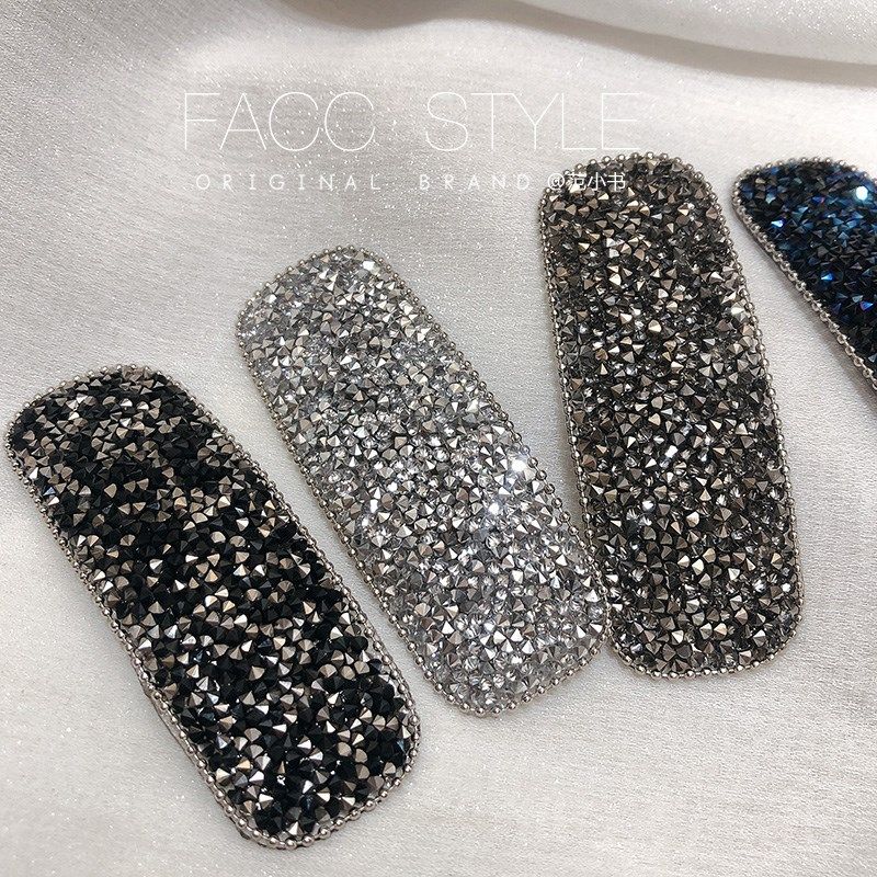 韩国水晶bling闪亮网红同款刘海夹 紫尚轩发饰