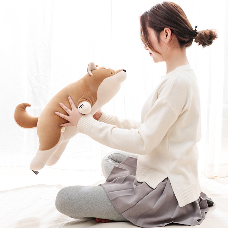 日本Livheart狗狗抱枕柴犬趴枕儿童大人公仔毛绒玩具玩偶正品礼物-图0