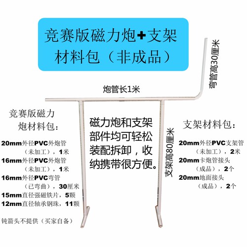 精品磁力炮高斯加速炮洛阳科技节比赛材料科学实验小制作儿童玩具 - 图2