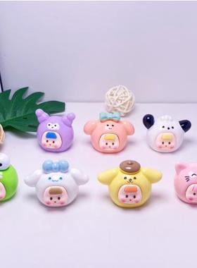 卡通立体可爱三丽鸥多妹公仔 新品批发DIY配饰桌面小摆件车内装饰