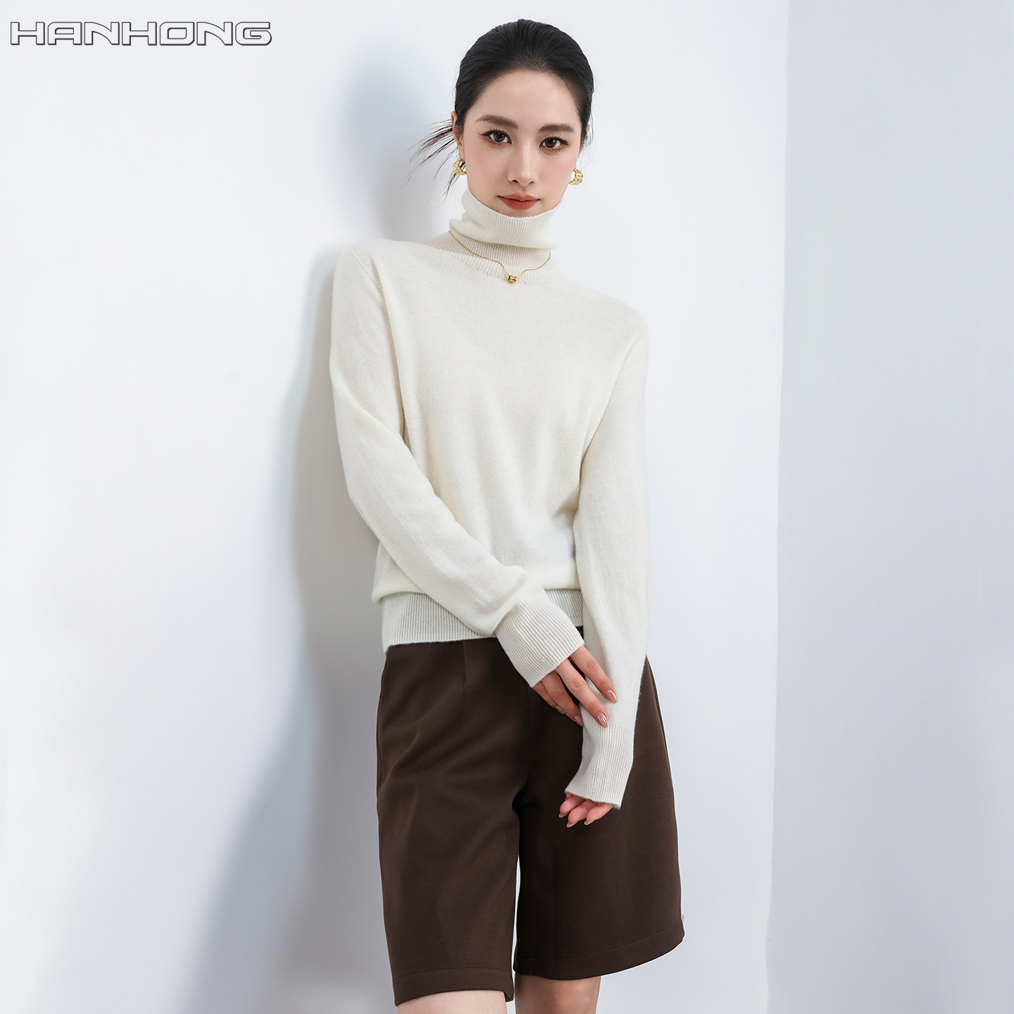 高领针织羊毛衫女秋冬季高级感打底衫毛衣女内搭羊绒羊毛加厚上衣,淘宝优惠券,粉丝福利购,淘宝优惠卷