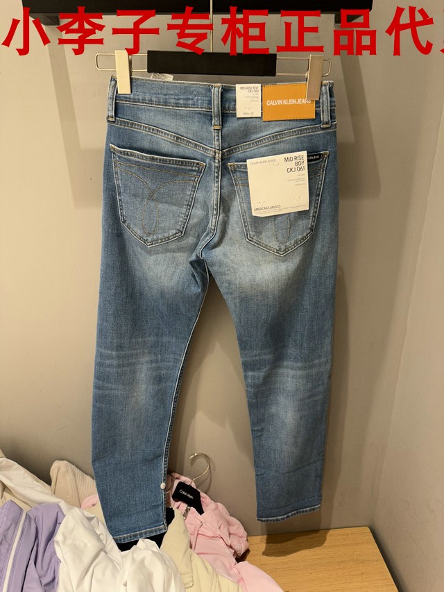 皇冠店铺CK Jeans国内春秋新款专柜正品女士牛仔裤J217340