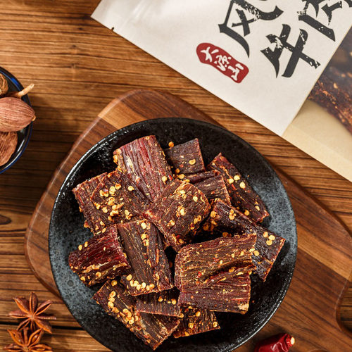 思奇香超干手撕风干牛肉干四川大凉山特产牛肉年货小零食200g - 图1