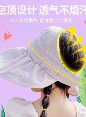磨乐空顶户外防晒时尚儿童帽