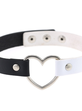 choker百搭桃心黑色项圈脖子饰品