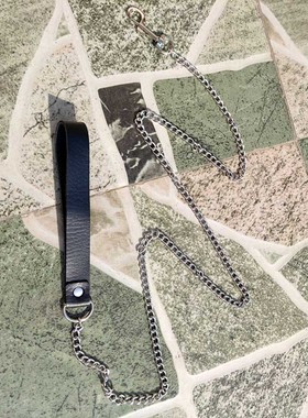 饰品脖子pu皮黑色爱心项链女金属