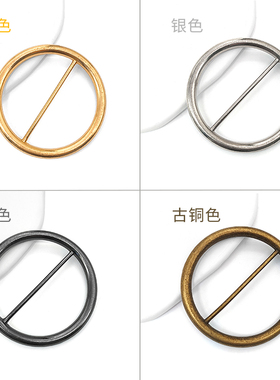 复古风锌合金圆形日字扣