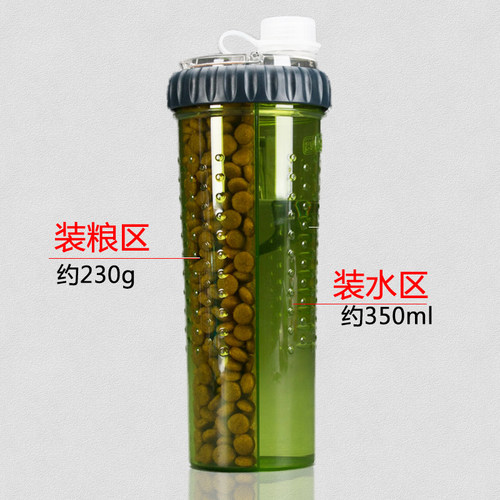 美国DEXAS宠物狗狗喝水器外出水壶饮水户外便携式水杯狗粮罐两用 - 图0