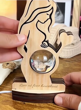 B超纪念创意相框摆台高级感亲子礼物精致感桌面摆件氛围感工艺品