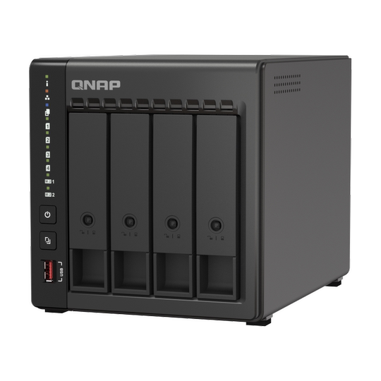 【人气爆款】QNAP威联通存储TS-464C2-8G四盘位nas服务器支持内存扩充与 M.2 SSD 快取，散热升级