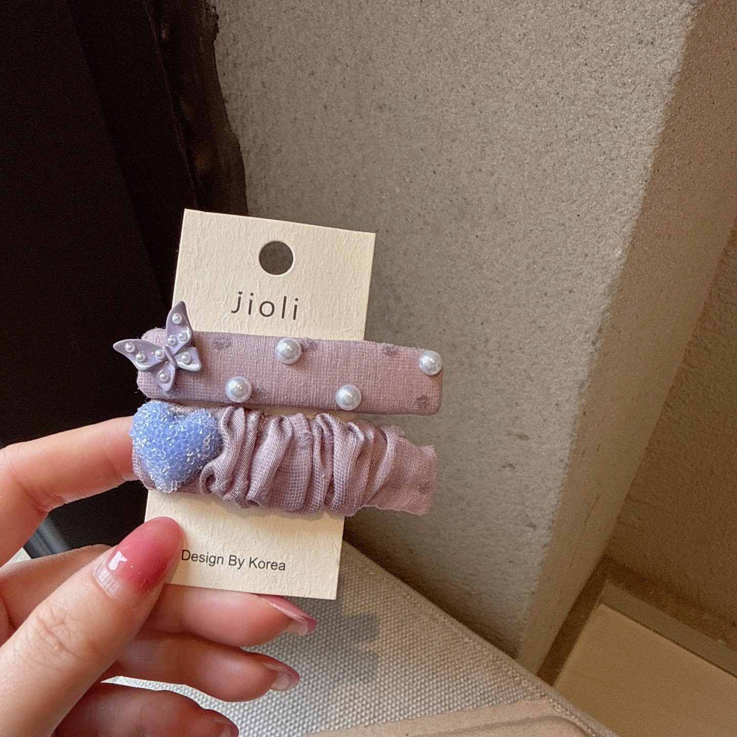 韩系甜美风蝴蝶爱心掰掰夹布艺褶皱珍珠BB夹可爱少女刘海夹侧边夹,淘宝优惠券,粉丝福利购,淘宝优惠卷