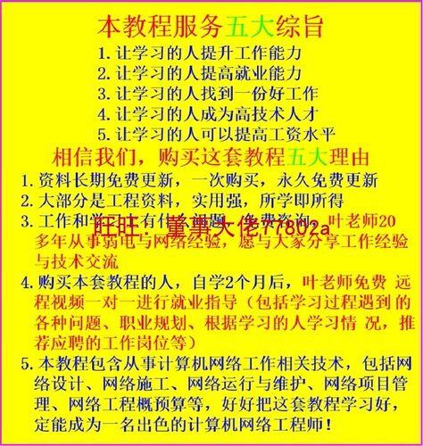 通信网络工程师网络管理维护设计造价师运维管理员培训视频教程 - 图3