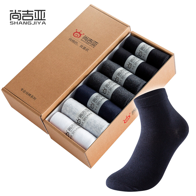 尚吉亚夏季男士薄袜吸汗纯棉袜子 尚吉亚短袜/打底袜/丝袜/美腿袜