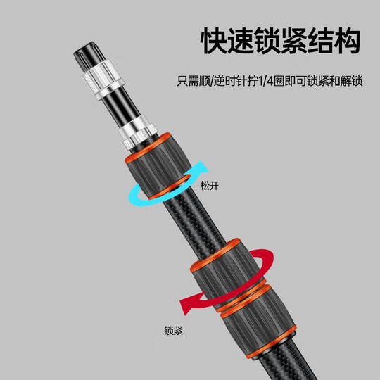 轻装时代摄影反折叠灯架SL255 铝合金碳纤维灯架户外外拍便携三脚架2.2米闪光灯常亮灯单反相机通用三角支架