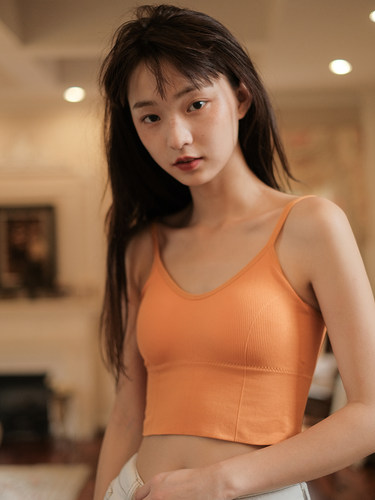 馨帮帮Bra 舒适零束缚运动型无钢圈无缝内衣学生吊带背心式文胸女 - 图0