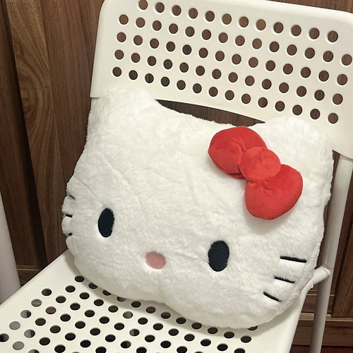 可爱kitty猫咪抱枕少女心毛绒玩偶沙发大靠垫床上靠枕生日礼物女 - 图2