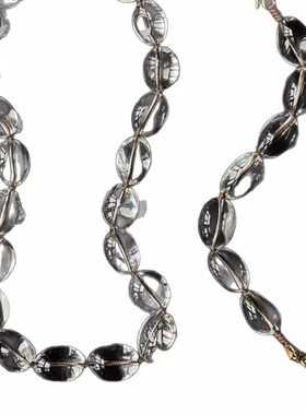 天然白水晶项链夸张项小众设计饰品小众气质款项链女配饰