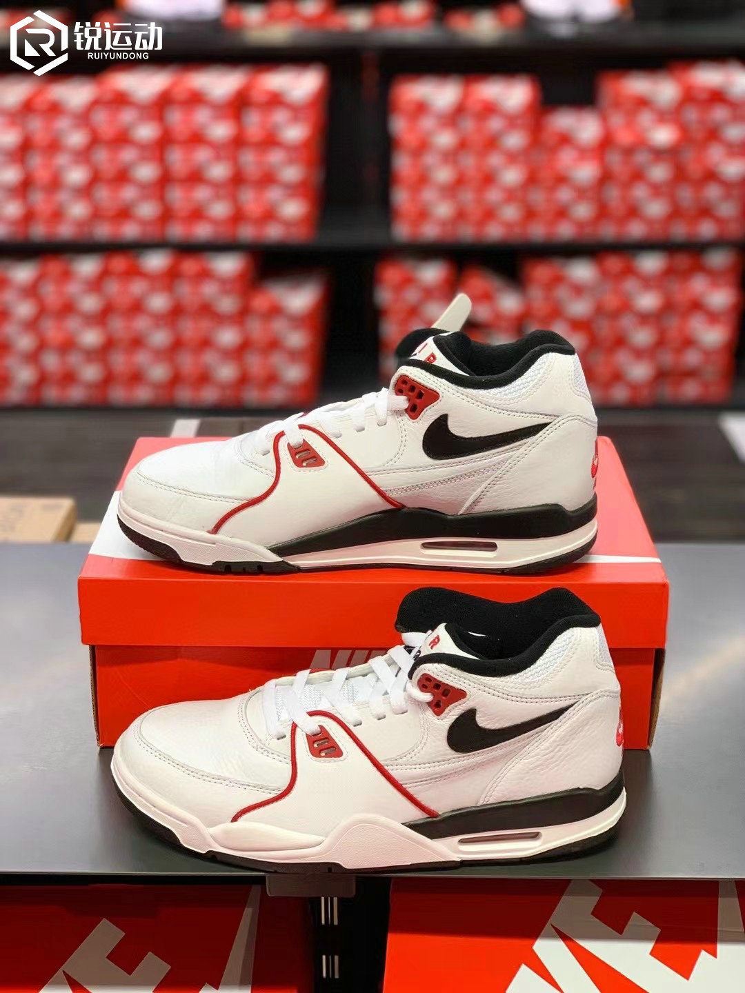 Nike/耐克男子AIR FLIGHT 89 AJ4兄弟款气垫运动篮球鞋FD9928-101 - 图0