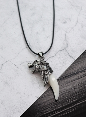 日韩风情侣金箍棒狼牙六芒星吊坠