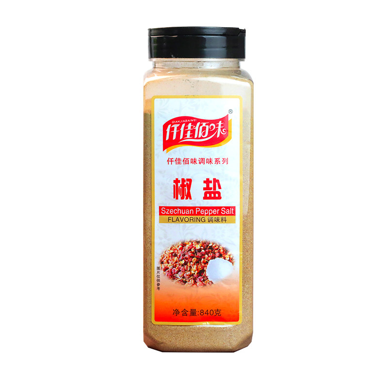 仟佳佰味椒盐粉840g瓶装烧烤调料鸡排铁板手抓饼羊肉串撒料包邮 - 图3