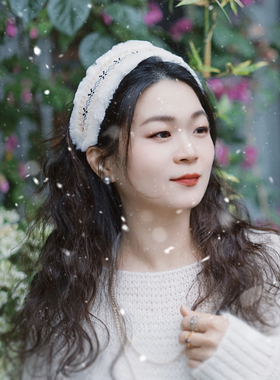 发箍毛绒民族风雪地氛围感旅拍