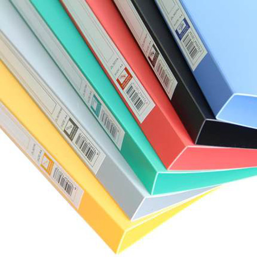 卓联ZL307R彩色文件夹管理夹资料夹档案夹 A4单弹簧夹插袋收纳公文夹 单蛇夹 打孔夹二孔夹多色可选 - 图1