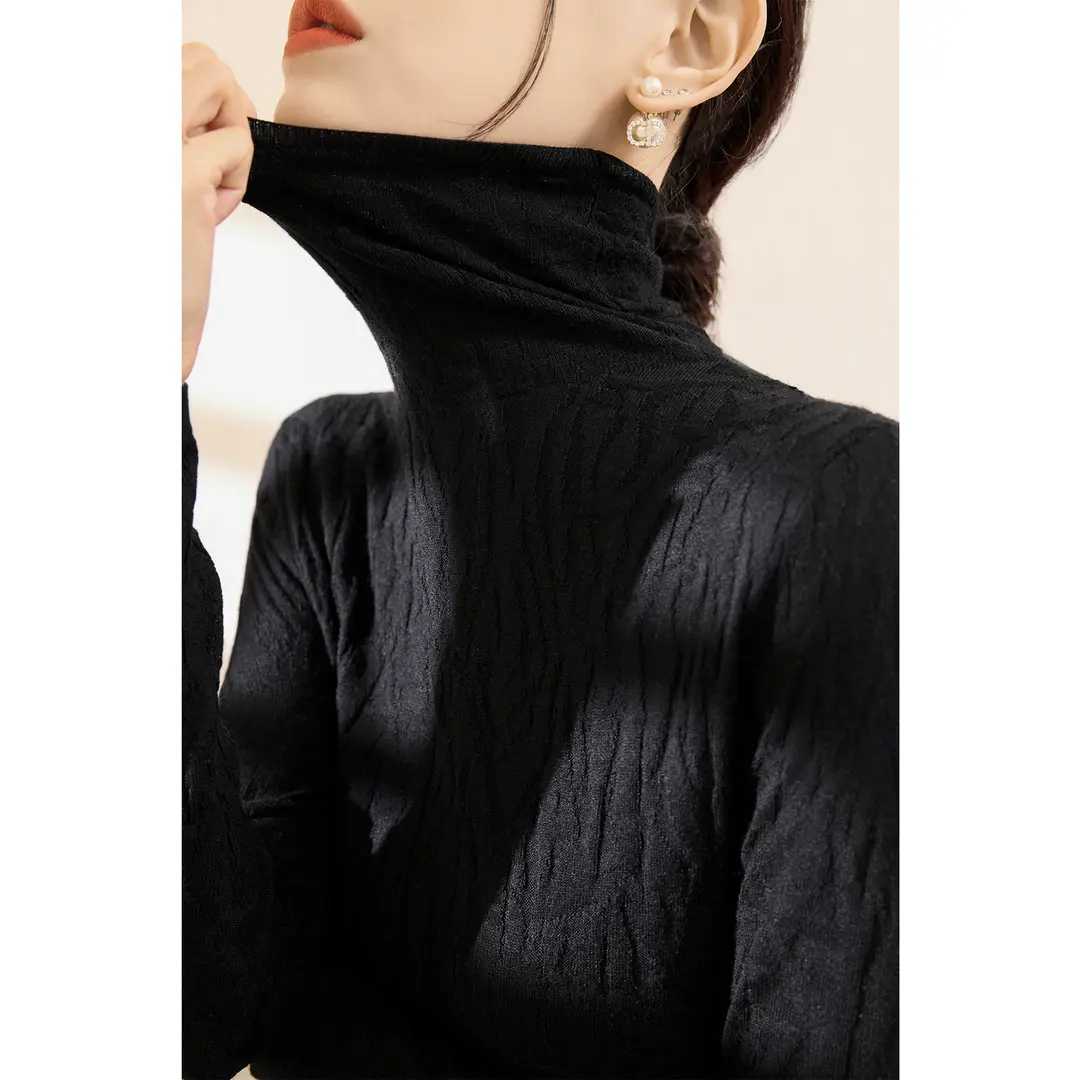 卡慕妍轻奢女装2025冬季新款灰色防风堆堆领长袖毛衣大衣外套内搭,淘宝优惠券,粉丝福利购,淘宝优惠卷